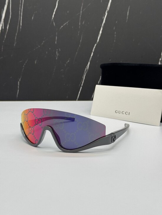 NEW GUCCI GG1650S 009 SUNGLASSES MULTICOLOR SHIELD UNISEX GUCCI EYEWEAR main image 8